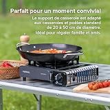 Campingaz Camp’Bistro 3 réchaud gaz 2 200 W avec plaque grill photo 5