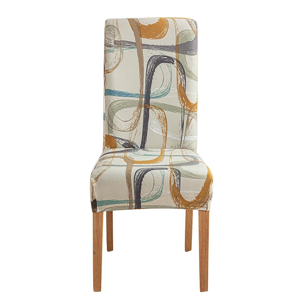 MeigehManmiao Chair Covers for Dining Room Kitchen Dining Chair Covers with Backrest Dining Seat Covers 2 Pieces