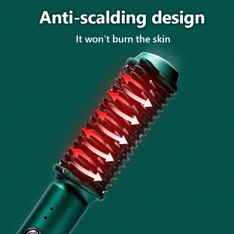 Plancha para el cabello recargable 3D con peine, rizador eléctrico, uso en seco y mojado, plancha caliente miniatura 5
