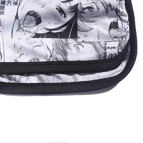 Women's Ahego Face Print 2 Piece Outfits Crop Top and Shorts Pajamas Set XS-2XL4