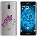 Produktbild PhoneNatic Case kompatibel mit Huawei Mate 9 Pro Silikon-Hülle Floral Wolf M3-5