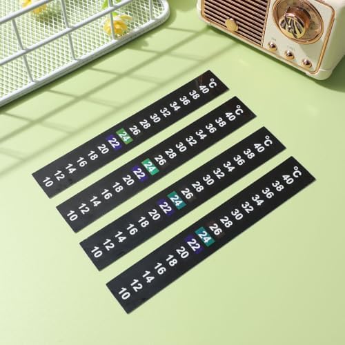 Gadpiparty 10pcs Temperature Sticker, Temperature Strips, for Aquarium Monitoring Celsius Display Easy Peel Adhesive for Accurate Fish Tank Use — view 8