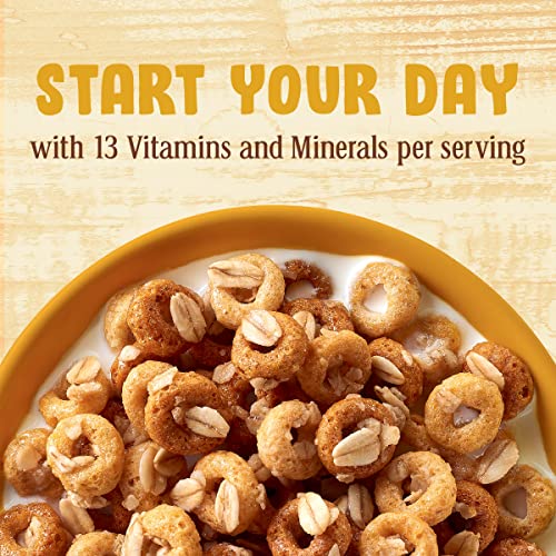 Image of Cheerios Oat Crunch Oats & Honey Oat Breakfast Cereal, Large Size, 18.2 oz (Pack of 2)