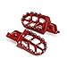 JFG RACING Dirt Bike Foot Pegs,Billet MX Wide Motorcycle Foot Pegs for CR125/250 02-11/CRF150R 07-24/CRF250R 04-24/CRF250X 04-17/CRF450R 02-24/CRF450RX 17-24/CRF450X 05-24 CRF250L/M 12-21 - Red