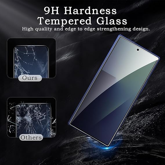 Image of [ 2+2 Pack Privacy Screen Protecor for Samsung Galaxy Z Fold 7 Anti-Spy Shatterproof Tempered Glass with Camera Lens Tempered Glass 9H Hardness Bubble Free Anti-Glare Case Friendly