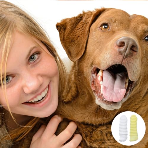 Image of 20 PCS Soft Fabric Finger Toothbrush Kit for Dogs and Cats Washable & Reusable
