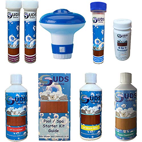 SUDS-ONLINE Medium Swimming Pool Starter Kit - Perfect for 8ft /10ft /12ft /18ft /24ft