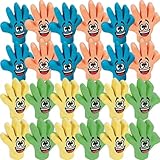 Fun Express Rubber High Five Eraser Toppers – Set of 24 Colorful Pencil Toppers for Kids