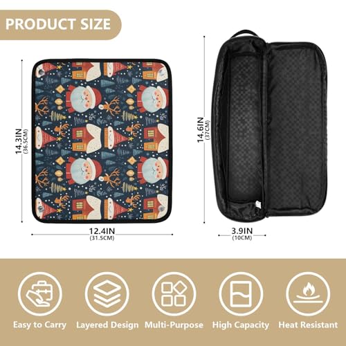 Bolsa de viaje para herramientas de cabello con protección resistente al calor y organizador portátil miniatura 4