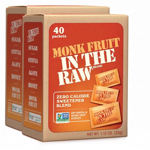 MONK FRUIT IN THE RAW, Natural Monk Fruit Sweetener w/Erythritol,...