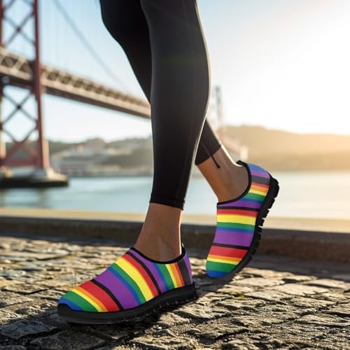 Image of Women's Loafers Slip On Slip Shoe Casual Walking Shoes Non Slip Work Shoes Mesh Athletic Sneakers