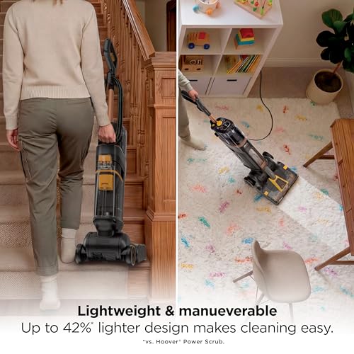 Image of Shark CarpetForce Ultra Upright Carpet Cleaner with HairPro, PowerFins Brushroll, Two Cleaning Modes, Deep Clean Ultra Solution, Powerful Stain and Odor Removal, Copper, EX551