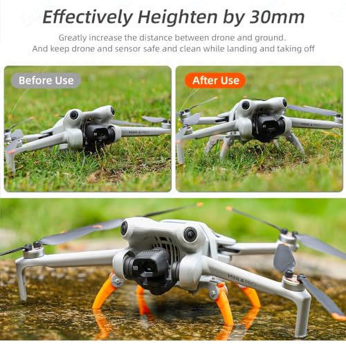 Image of com Foldable Spider Landing Gear for DJI Mini 4 Pro (Grey+Orange