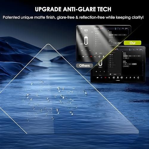 Image of OHAYO Screen Protector for Mercedes Benz E-Class 2025 | 14.4 Inch Infotainment Touchscreen + 12.3 Inch Instrument Cluster Display Guard | Full Coverage 9H Hardness Scratch Resistant Military Strength Protective Film for E Class