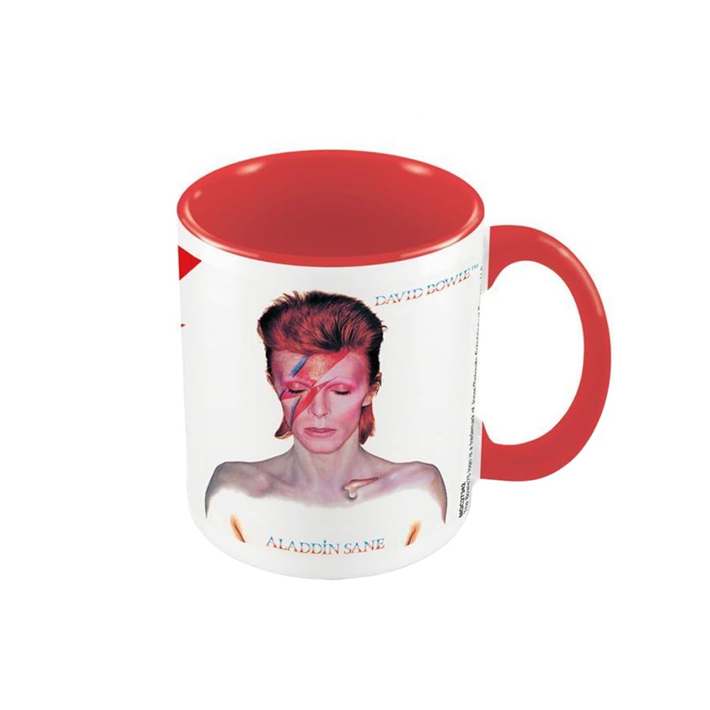 Pyramid International David Bowie Mug in Presentation Gift Box (Red Aladdin Sane Design) 11oz Ceramic Mug - Official Merchandise