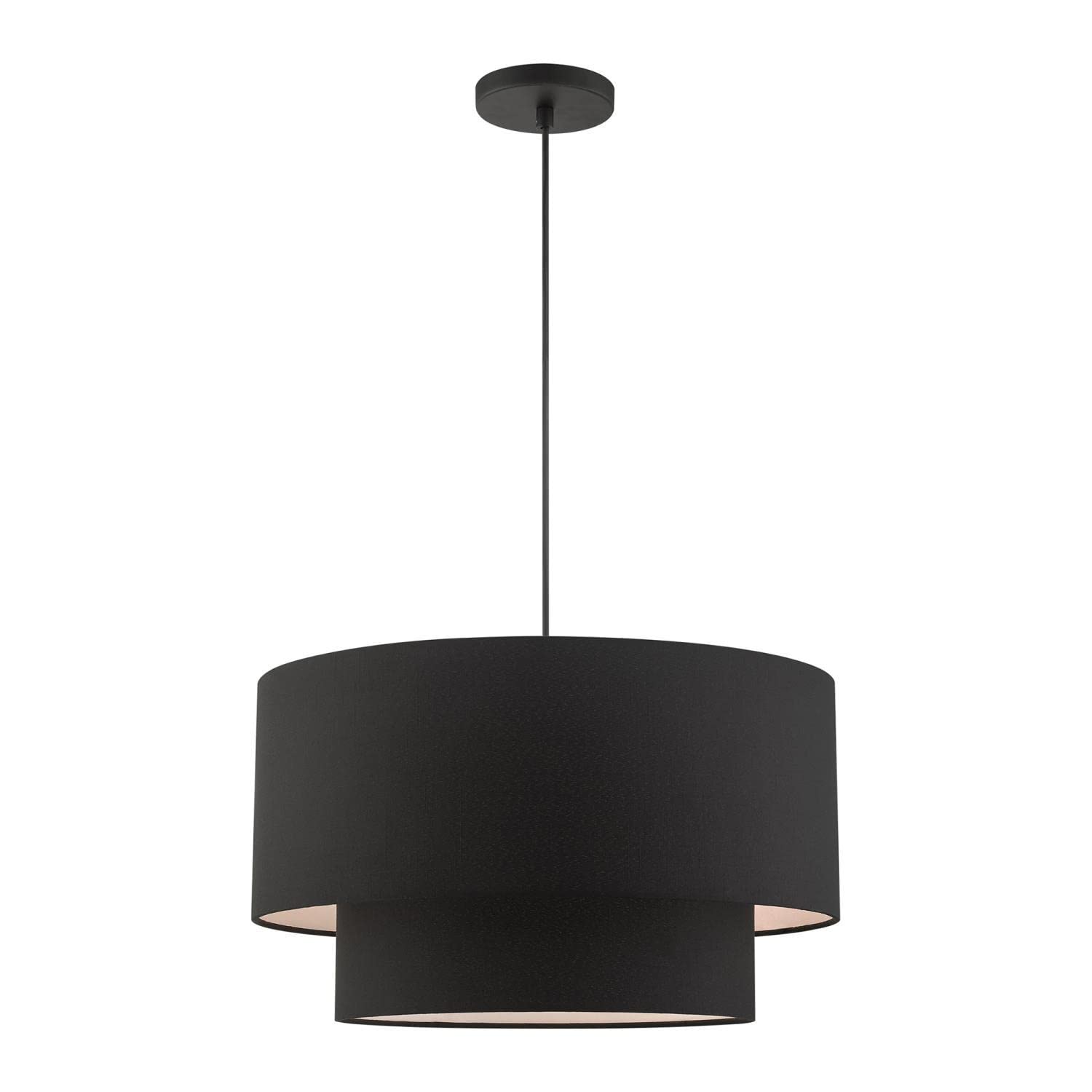 Livex Lighting Bainbridge - 3 Light Pendant in Mid Century Modern Style - 20 Inches Wide by 15 Inches high -Traditional Installatio