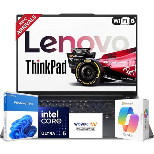 Lenovo (���m�{) 2026 �V���� 16�C���` �^�b�`�X�N���[�� Thinkpad �r�W�l�X�m�[�g�p�\�R���AIntel Core Ultra 5 125U�A16GB RAM�A1.5TB�X�g���[�W (1TB SSD + 500GB �O�t��)�A�o�b�N��