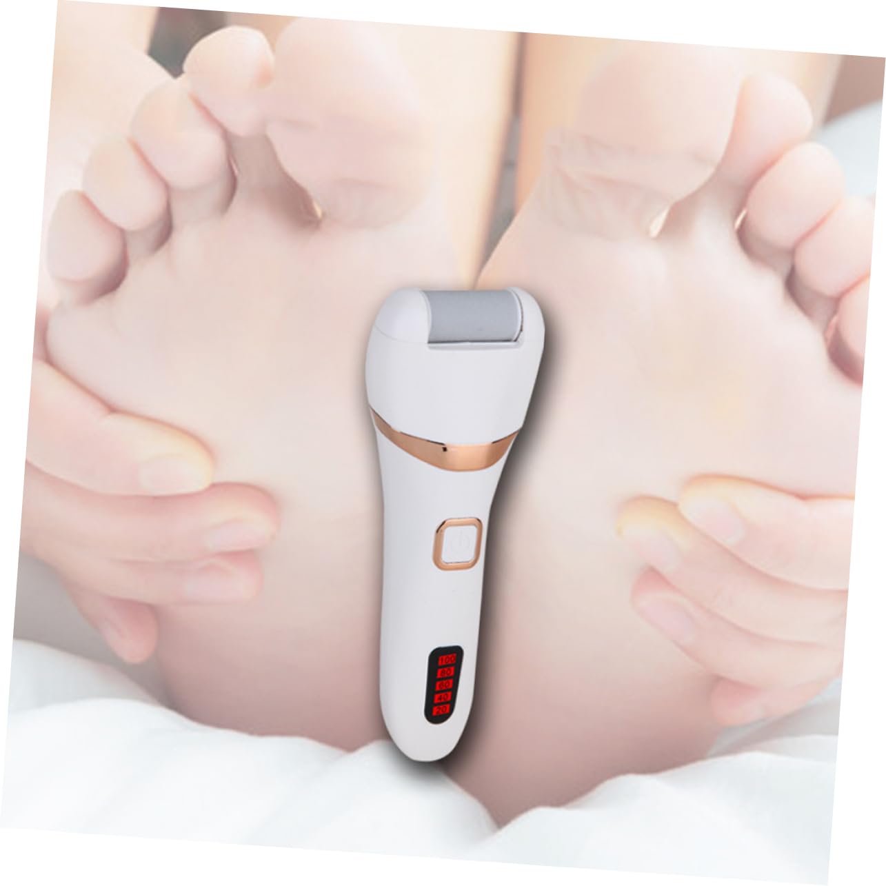 minkissy 1pezzi Elettrica Per Piedi Rimozione Calli Piedi Esfoliante Per Pedicure Testine Extra Ricaricabile Via Usb Adatto Per Uso Domestico e Professionale