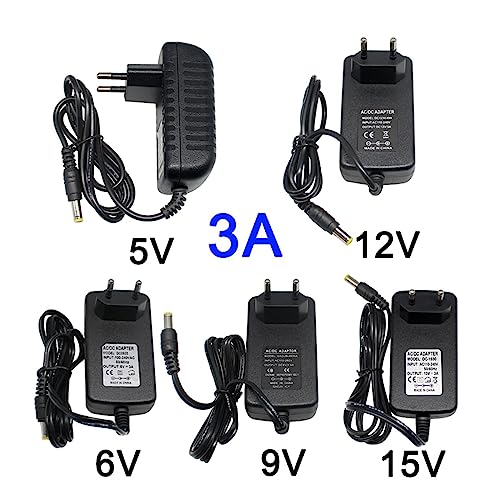 Fuente de alimentación 5V 3A adaptador AC DC transformador US 2