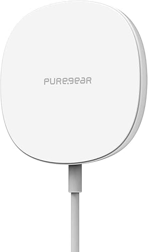 Miniatura 2 de PureGear Almohadilla de carga inalámbrica rápida con certificación Qi de 15 W para iPhone 1212 Pro  12 Pro Max  12 Mini compatible con carcasa