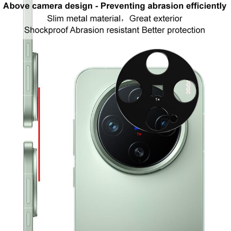 Image of FabeKee Glass Camera Lens Protector For vivo X200 5G [9H Hardness] [6D Lens Protector ] [Easy Installation] Black (vivo X200)