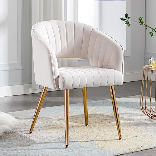 Gold Legs Velvet Desk Chair for Home Office and Living Room