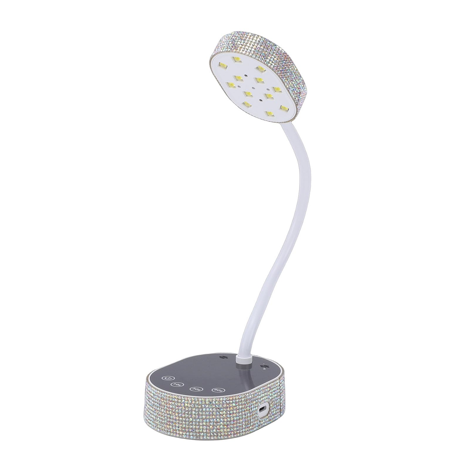 Topiky Lampada per Unghie 36 W, Asciuga Unghie a Collo di Cigno, Lampada Polimerizzante per in Gel Ricaricabile USB con Sensore Intelligente, Asciugacapelli per Manicure Senza Fili per Viaggi in