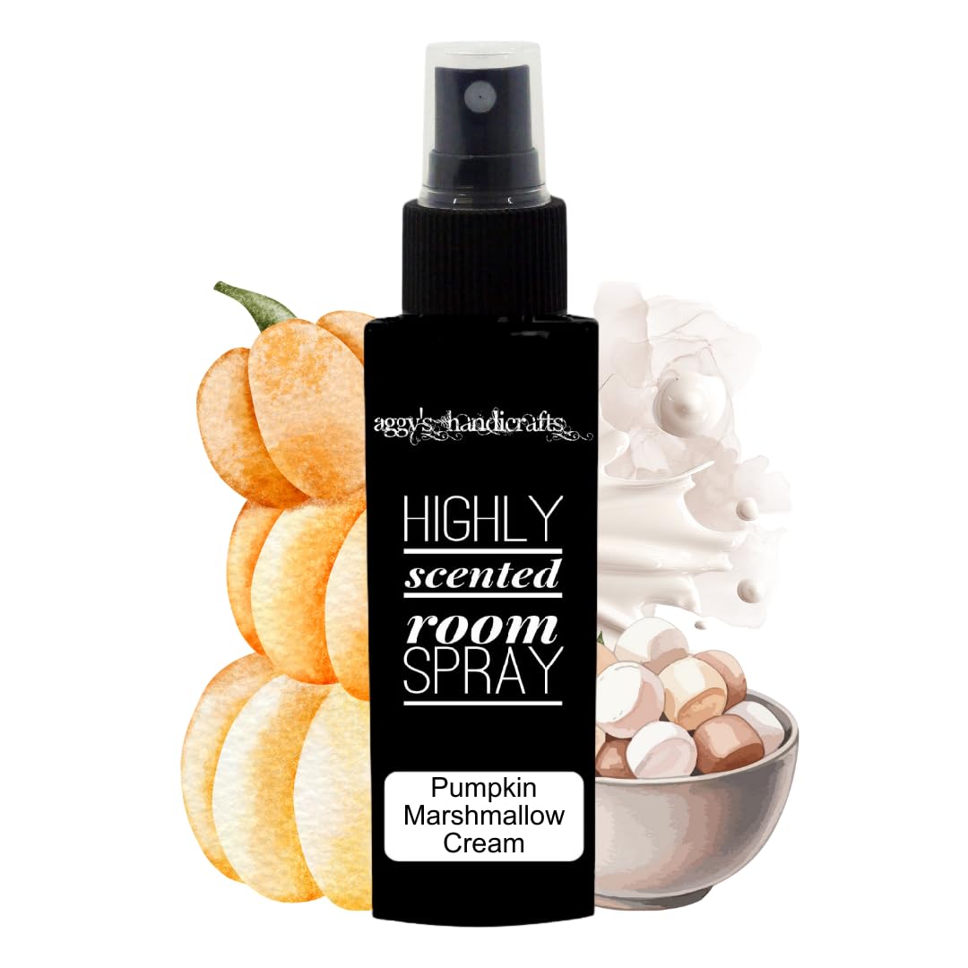 PUMPKIN MARSHMALLOW CREAM Handmade Highly Scented Room Spray (Travel Size)