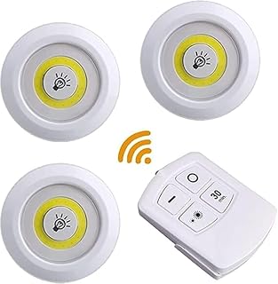 WellHise H3 COB Uzaktan Kumandalı Üçlü Spot Lamba Pilli Dolap Altı Spot Günışığı