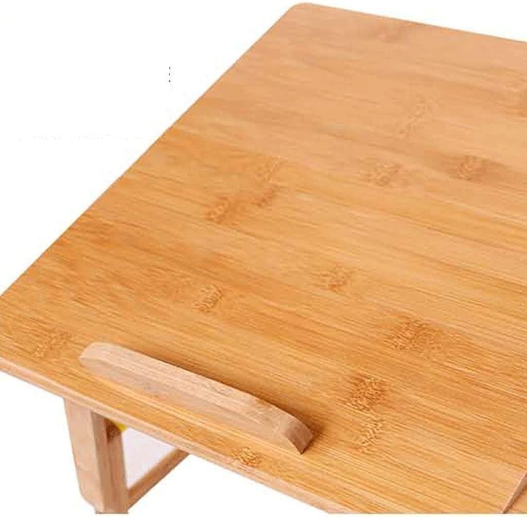 Biurko na laptopa, stolik do łóżka, składane biurko, taca do serwowania śniadań, przenośny mini piknik i lekkie składane na pół w wewnętrznej przestrzeni do przechowywania (97 x 34 30 cm)