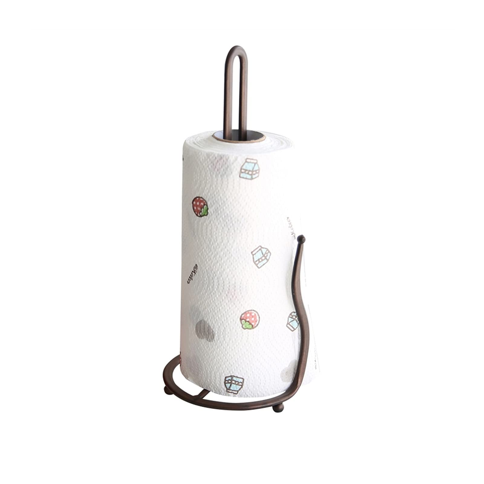 Kitchen Standing Paper Towel Roll Holders - Creativity Retro Holder Cling Film Shelf Suitable for Bathroom