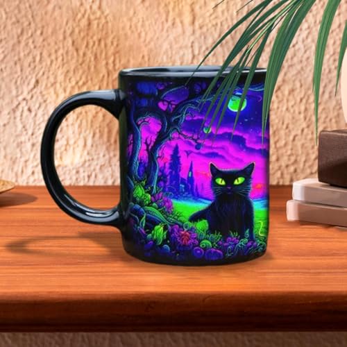 Taza de café para el escritorio de oficina con diseño de Halloween 4