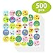 500 pcs Kid-Drawn Christian Faith Shape Stickers