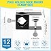 Ferraycle 12 Pcs Deck Torch Clamp Metal Black Torch Mount Holder Outdoor Pole Clamp Universal Porch Rail Accessory