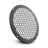 DS18 PRO-GRILL6MS/BK PRO 6.5' Slim Metal Mesh Speaker Grill - Universal Fit 6.5 inches - Protective Speaker Cover Mesh - Protect Your Speakers - Black - Each