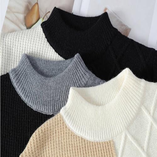 Cambkatl Men's Color Block Sweaters - Stylish Patchwork Crewneck Cable Knit Pullovers Loose Long Sleeve Sweater Tops4