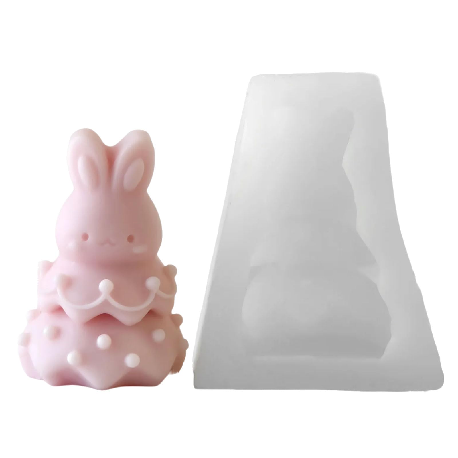 Alksubbm Decorating Castings Epoxy Ornament Making Baking Silicone Rabbits Embossed Handicrafts Silicone Decorating Molds