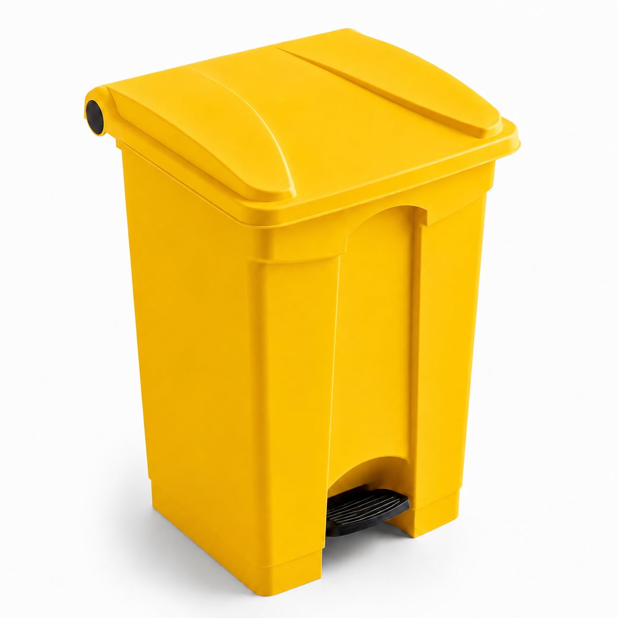 Medical Step-On Trash Can by Glownary – 12 Gallon, 1.0 gallons, Resin, Yellow, Model 48qt-yel