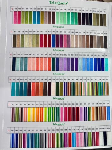 Image of Jaivi Neelam Jumbo Shade Card Rayon Multicolor Embroidery Thread Matching - 850 Shades