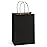 BagDream Gift Bags 100Pcs 5.25x3x8 Small Kraft Paper Gift Bags with Handles Bulk, Black Paper Sacks for Small Business, Retail, Merchandise, Grocery, Wedding Birthday Party favor