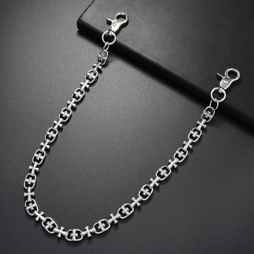 Image of Gothic Pants Chain Wallet Keychain Edgy Punk Hip Hop Waist Accessory for Jeans, Streetwear Women Men