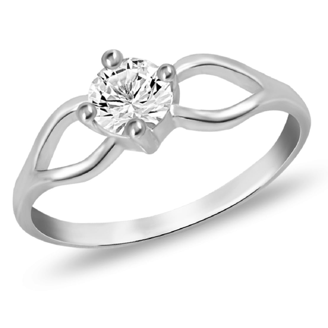 MJ 925 Solitaire CZ Finger Ring in 92.5 Sterling Silver for Girls & Women in Rhodium Finish (10) (B0BT4S8963) Amazon Price History, Amazon Price Tracker