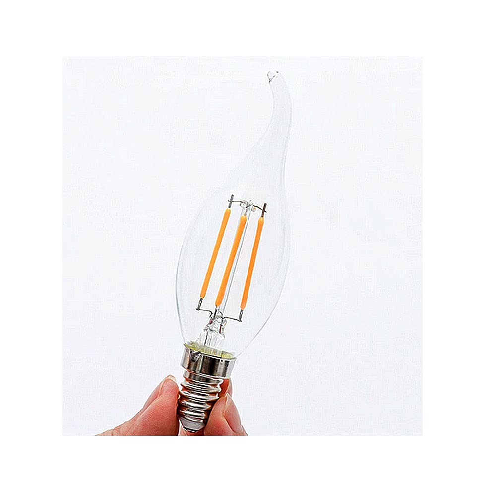15 Confezioni Lampadine a Candela LED E14 6W(Equivalente a 60W) Lampadina a Filamento LED C35 Non Dimmerabile 600LM,Lampada a Candelabro a Risparmio Energetico Vintage Bianco Caldo 2700K