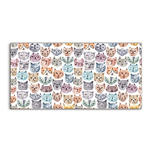 Tableau en acrylique haut de gamme 100x50 cm décoration murale animaux aquarelle