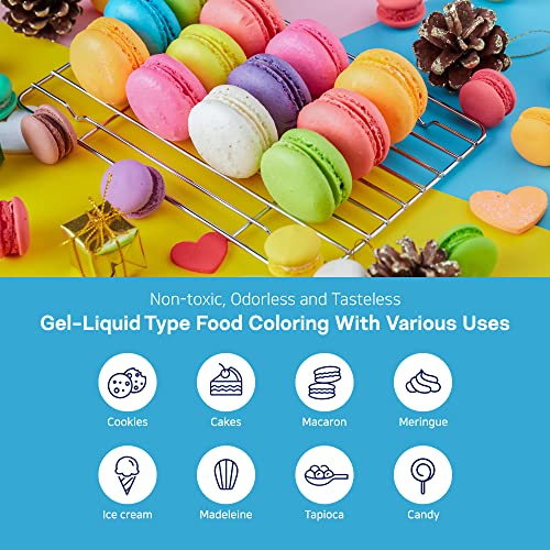 Eltin Food Coloring Set V1 - Gel Food Coloring Liquid For Baking | Edible Food Dye Coloring For Cake Decorating, Cookie Decorating, Slime | Easter, Christmas, Halloween Food Coloring Gel | Vegan Gel Food Coloring Set (12 Colors, 0.35Oz/Ea) #TOP2