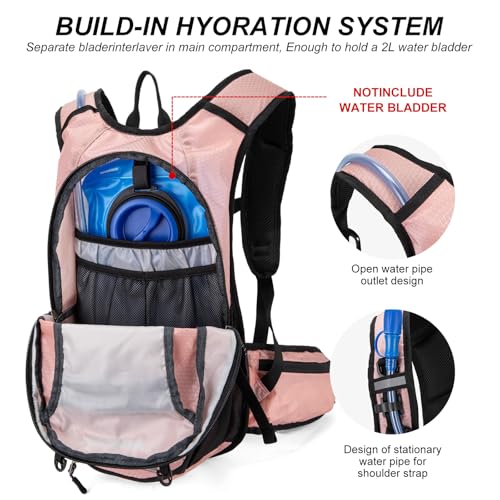 Carey STENHydration Backpack Hiking Pack Equipped 2L Water Bag(Pink) - image 6