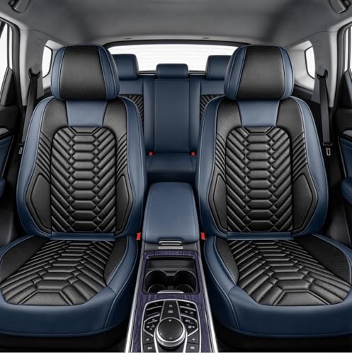 Image of Foneso Full Coverage Full Set Seat Covers for Chevy Silverado | Premium Nappa Leather Seat Cushion Fit for 2007-2013&2019-2026 1500 Crew Cab 2500HD 3500HD Chevrolet Pickup