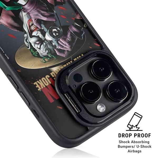 Skinit Kickstand Phone Case Compatible with iPhone 16 Pro Max - Officially Licensed DC Comics The Joker Killing Joke Cover Art by Brian Bolland Design