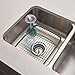 iDesign Axis Kitchen Sink Protector Grid - Pearl Black Matte,Small