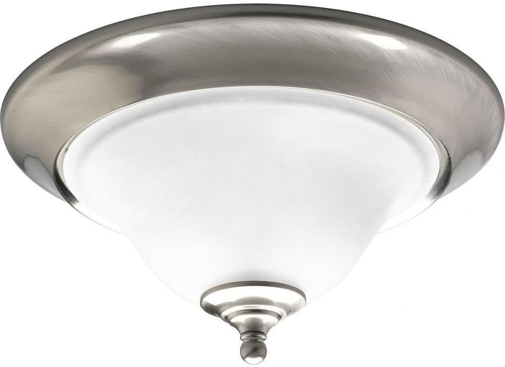 Progress Lighting 2-Light 15" Close-to-Ceiling, Trinity Collection, Indoor, P3476-09, Brushed Nickel